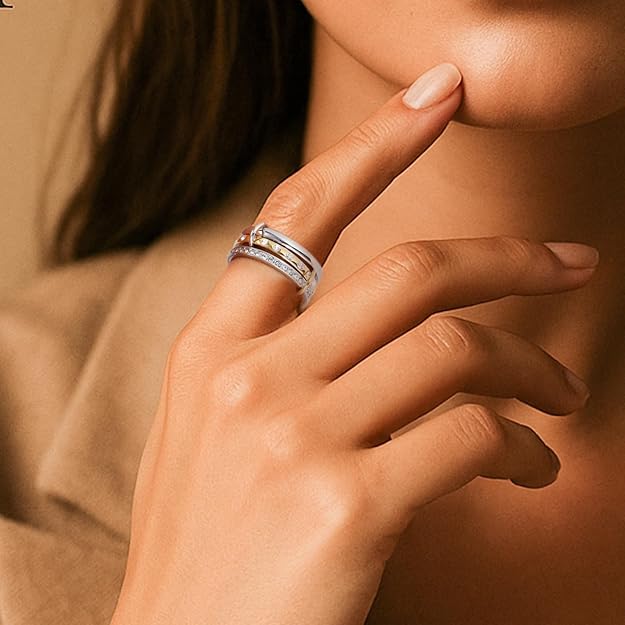 Women's 18K Gold-Plated Stackable Ring