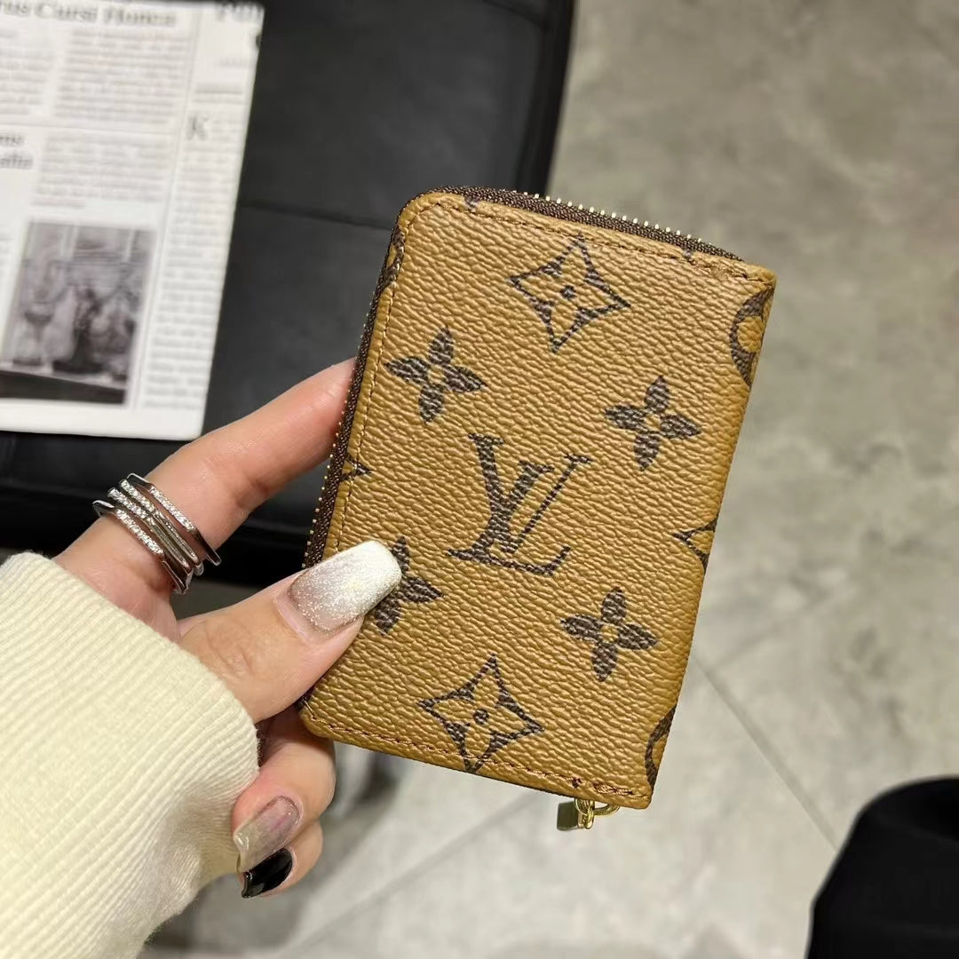 Luxury Monogram Zipper Wallet Collection – LV, GG, and BBR