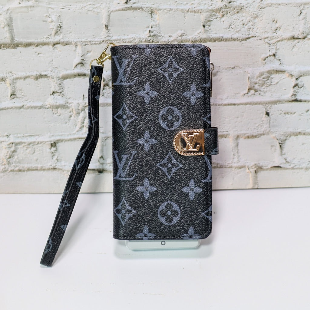 4 Color Zippered Wallet Phone Case for iPhone Series