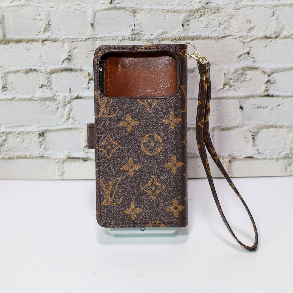 4 Color Zippered Wallet Phone Case for iPhone Series