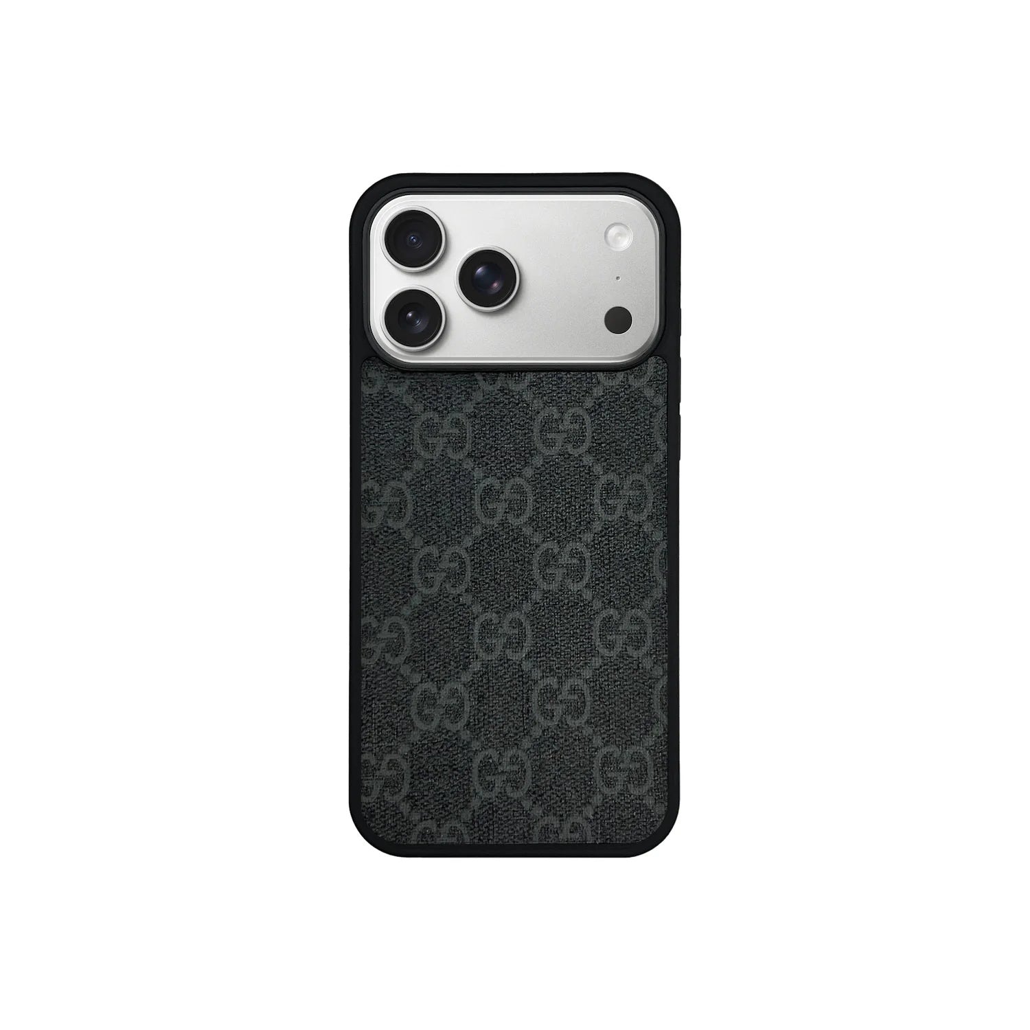 Retro Black Full Coverage iPhone Case