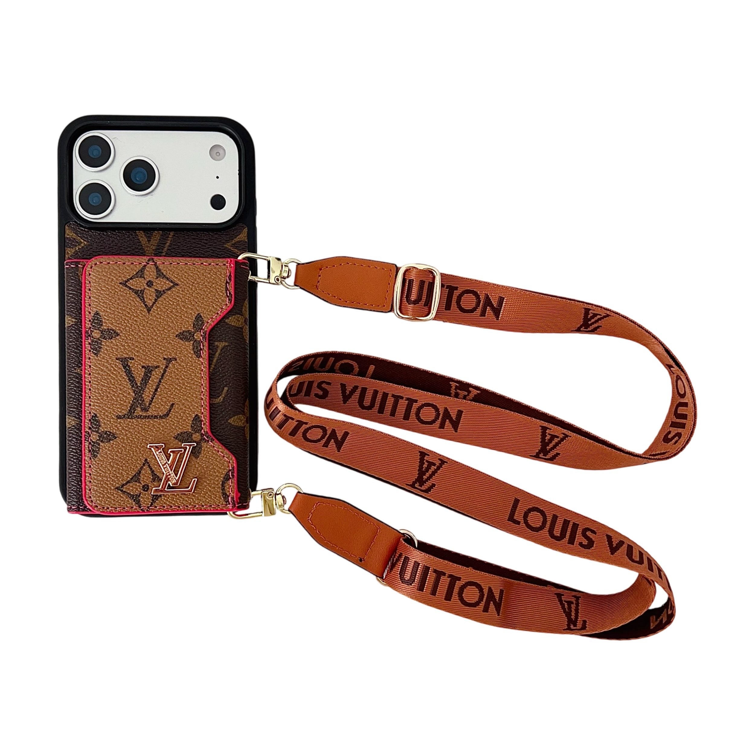 Multicolor Monogram Crossbody Wallet Case for 14-17 / Pro / Pro Max