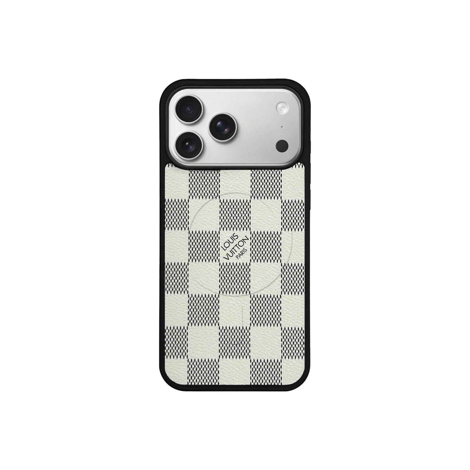 Classic Checkered White Full Coverage iPhone Case