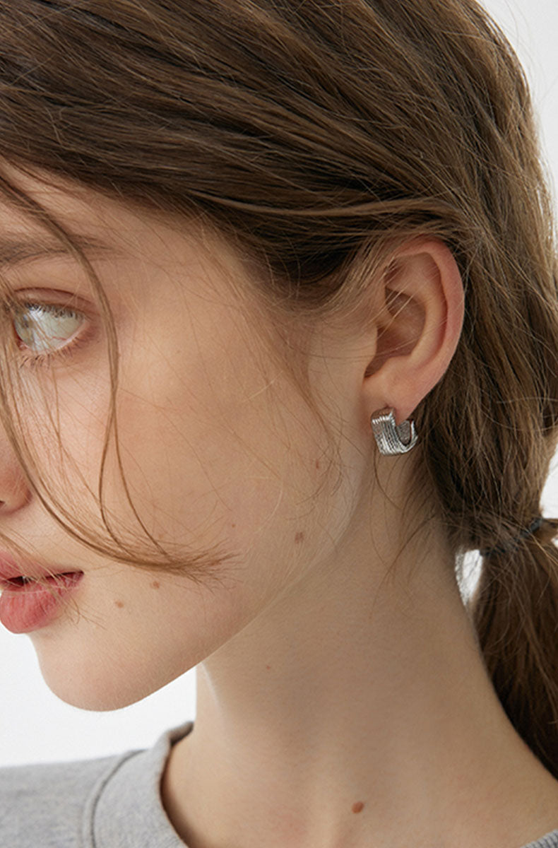 Minimalist Square Metal Earrings