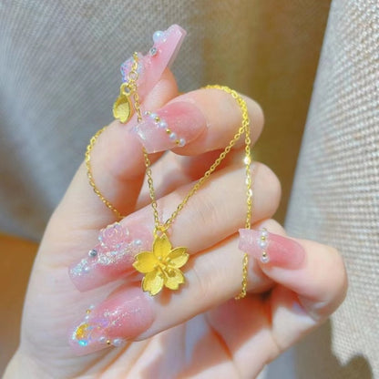 Simple Cherry Blossom Necklace