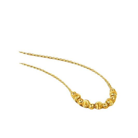 Golden Elegant Beaded Necklace