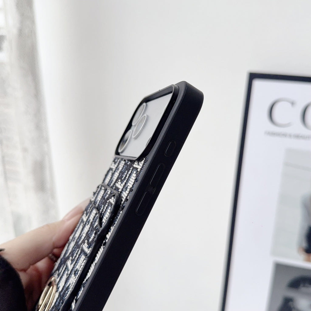 Fabric DR Card Holder for iPhone Case