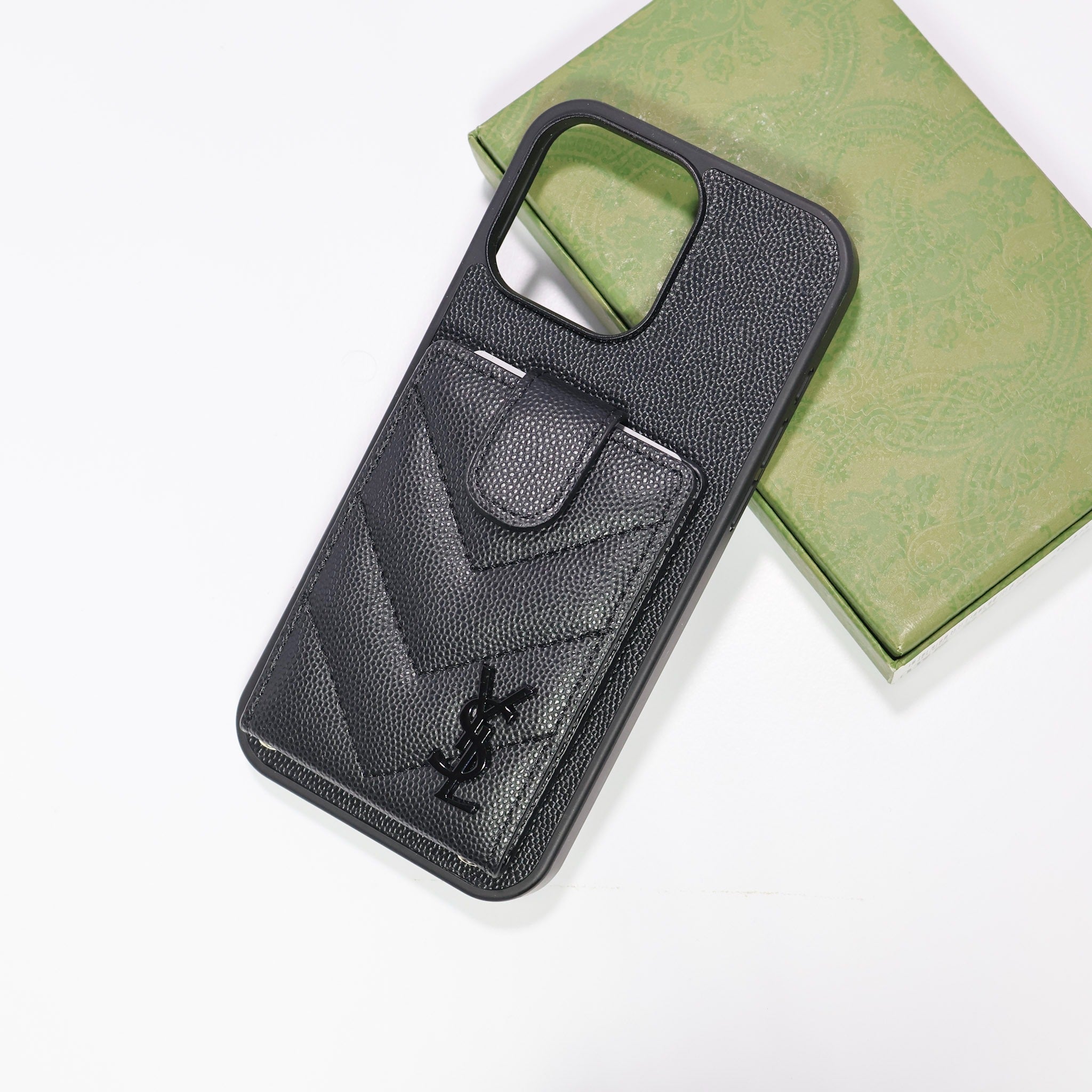 Leather Card Holder iPhone Case