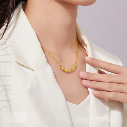 Golden Elegant Beaded Necklace