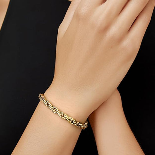 14k gold chain bracelet for men and women