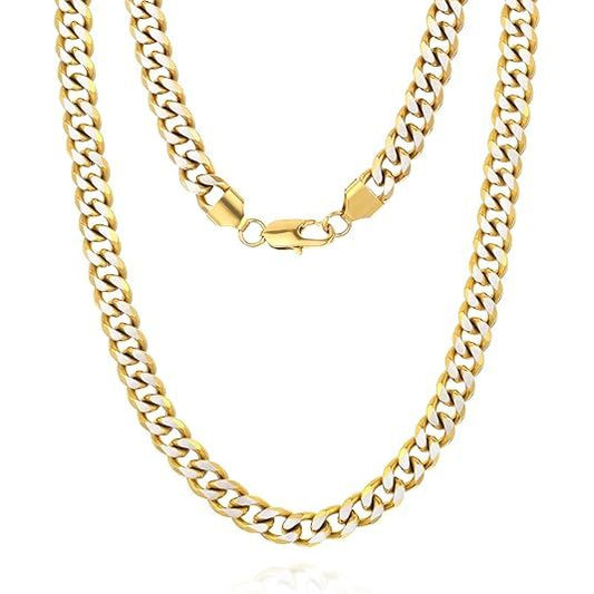 Men's gold-plated thick necklace