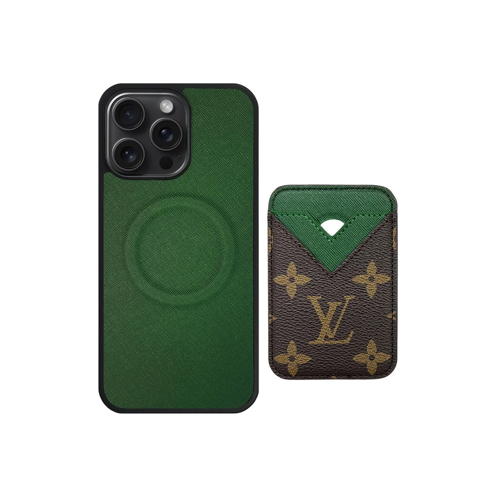 Retro Green Card Pocket iPhone Case