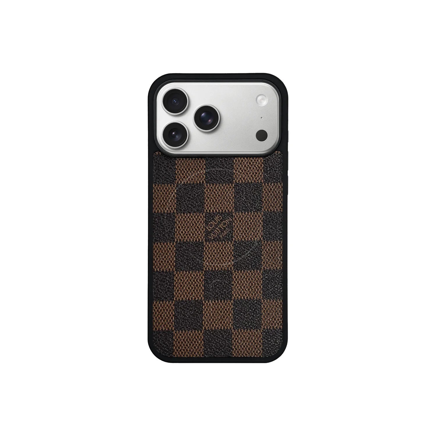 Classic Brown Checkered Full Coverage iPhone Case