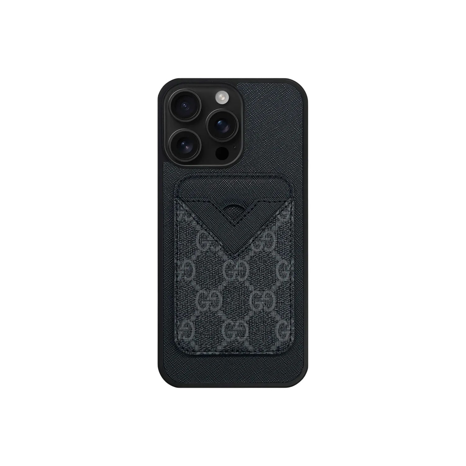 Retro Pattern Card Pocket iPhone Case
