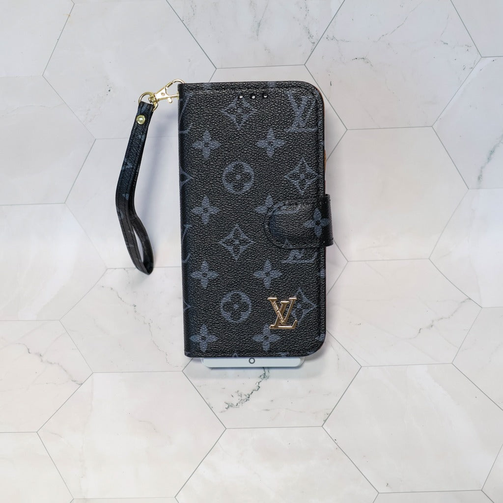 Classic Leather Wallet iPhone Case 14-17 Pro Max Plus Air