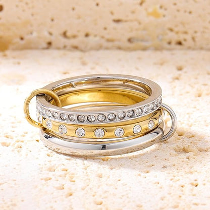 Women's 18K Gold-Plated Stackable Ring