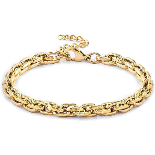 14k gold chain bracelet for men and women
