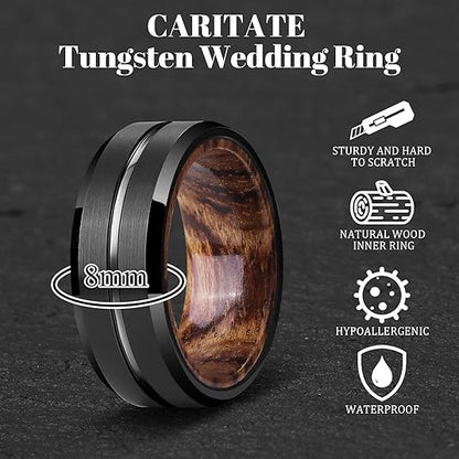 Men's tungsten ring