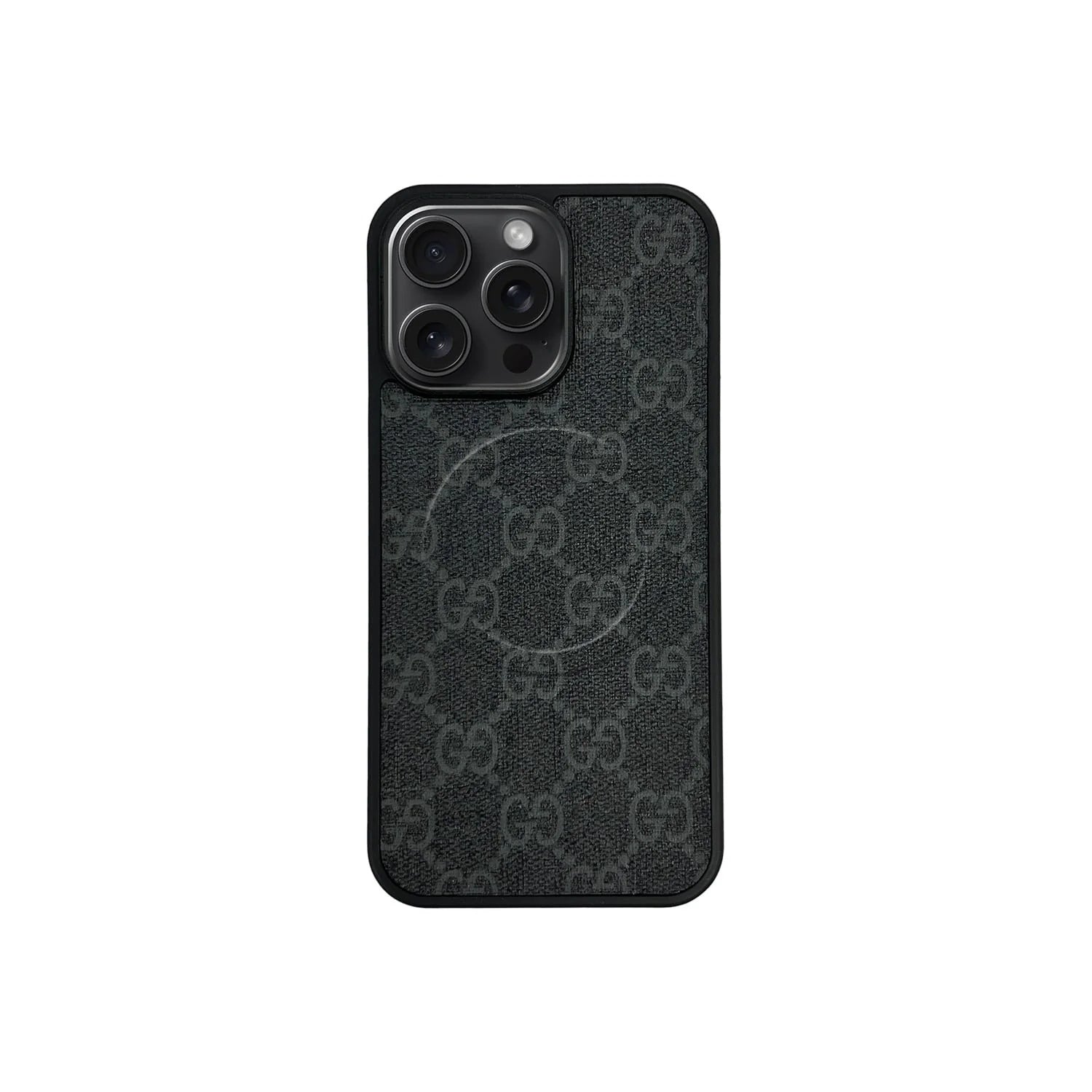 Retro Black Full Coverage iPhone Case