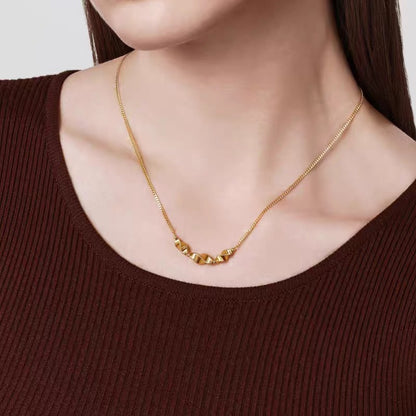 Simple Twisted Chain Necklace