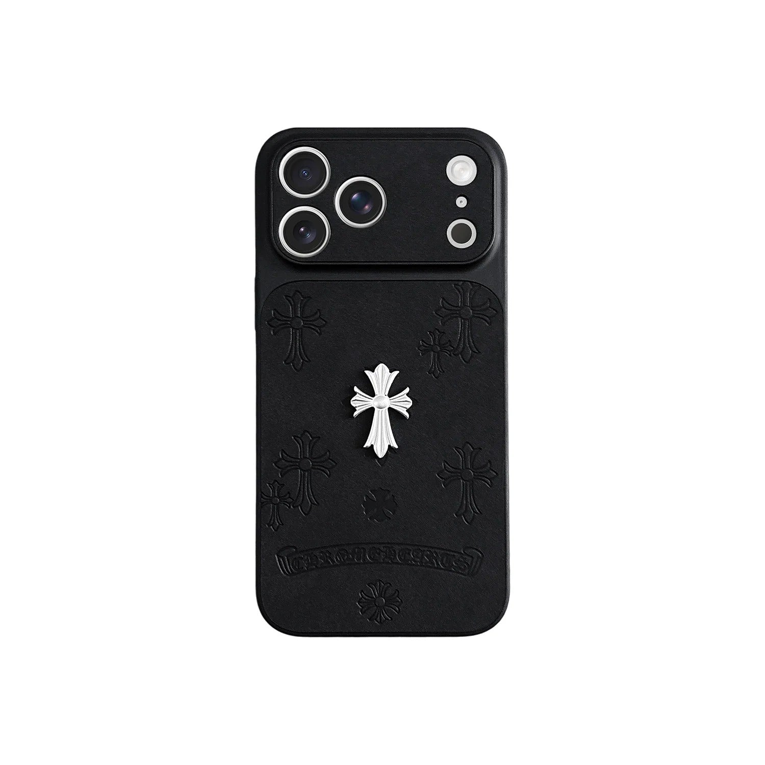 CR Hearts Cross Pendant iPhone Case