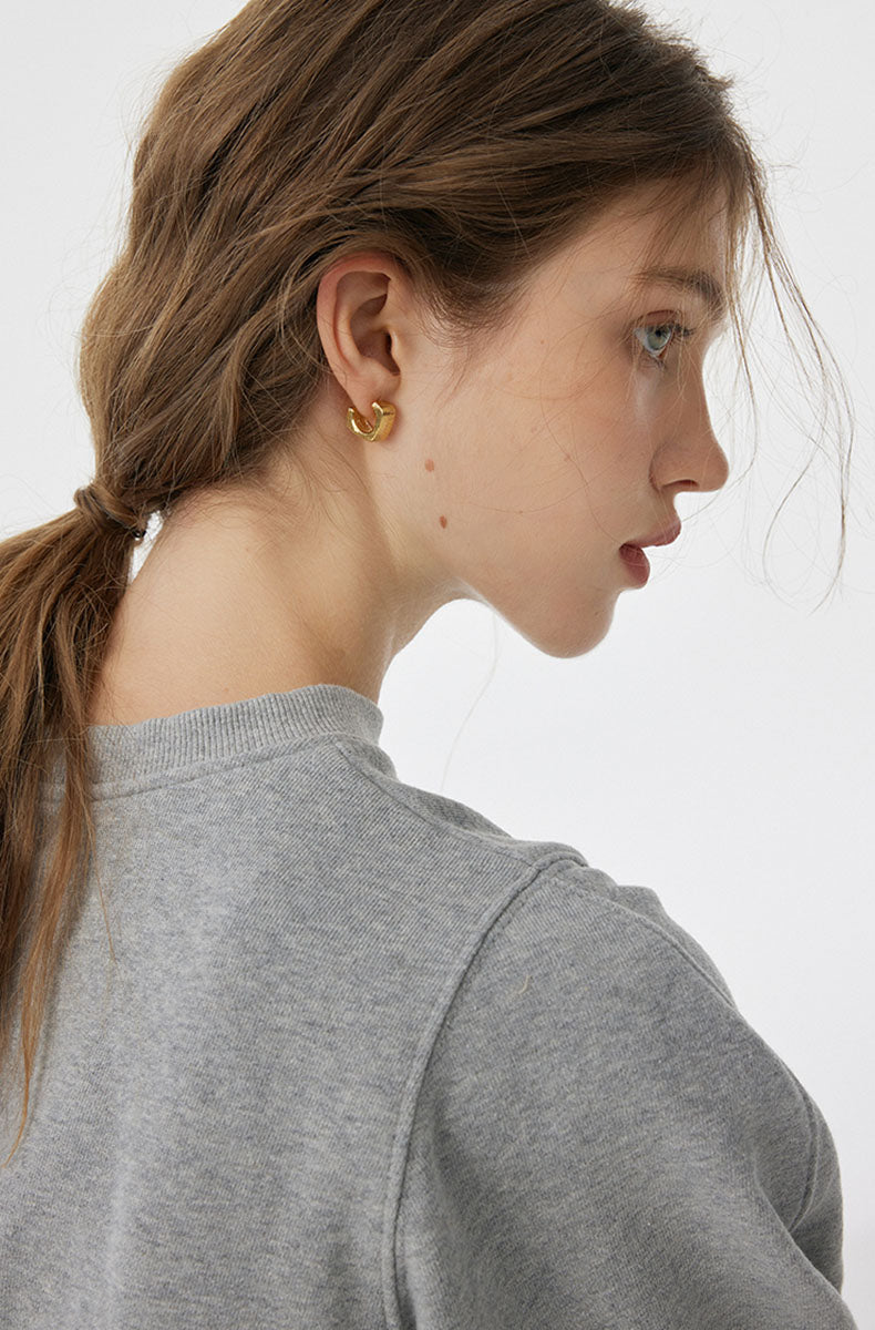 Minimalist Square Metal Earrings