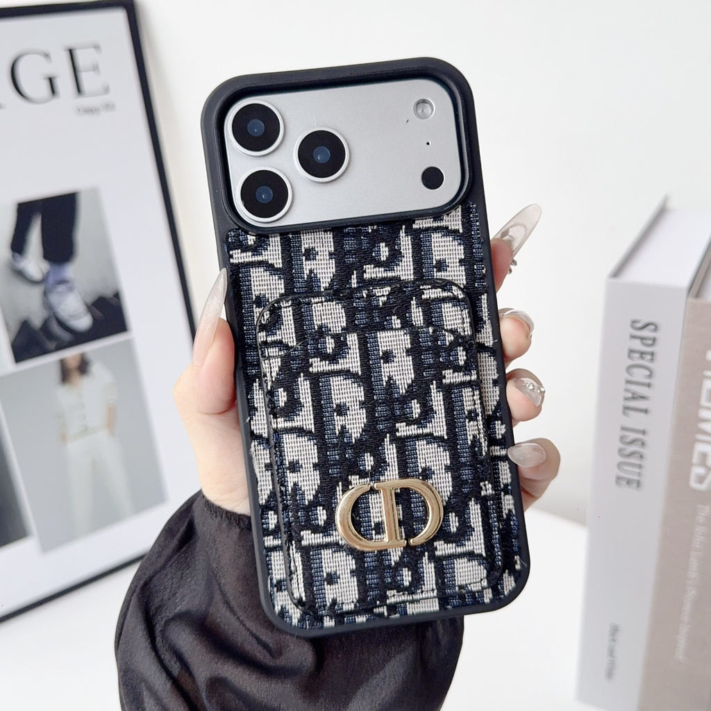 Fabric DR Card Holder for iPhone Case