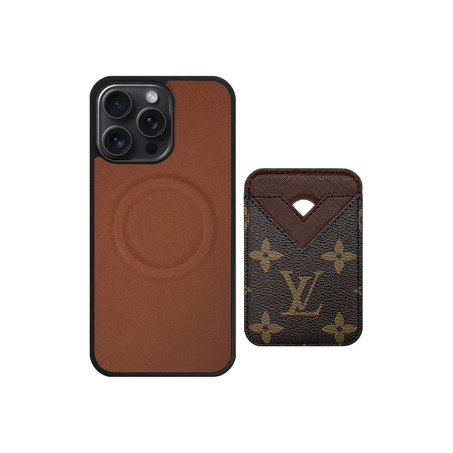 Retro Coffee Card Pocket iPhone Case