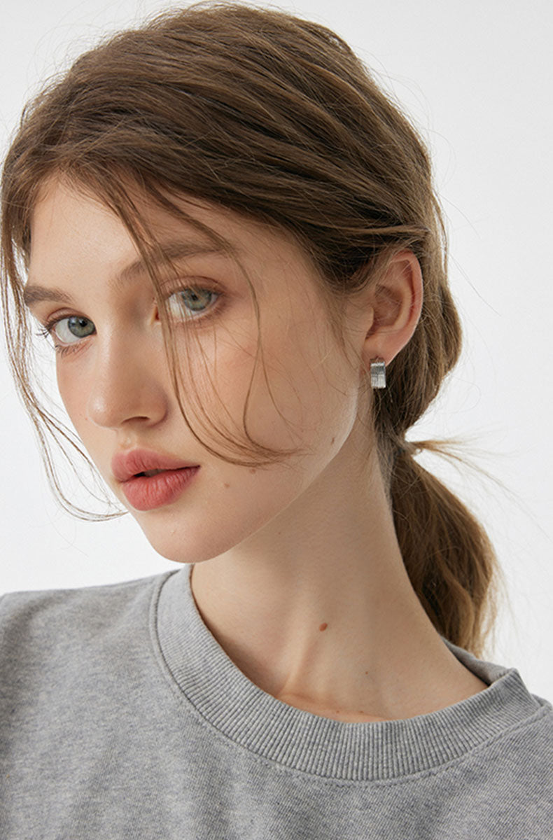 Minimalist Square Metal Earrings