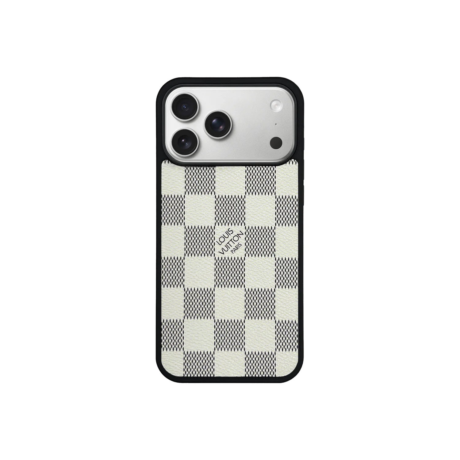 Classic Checkered White Full Coverage iPhone Case