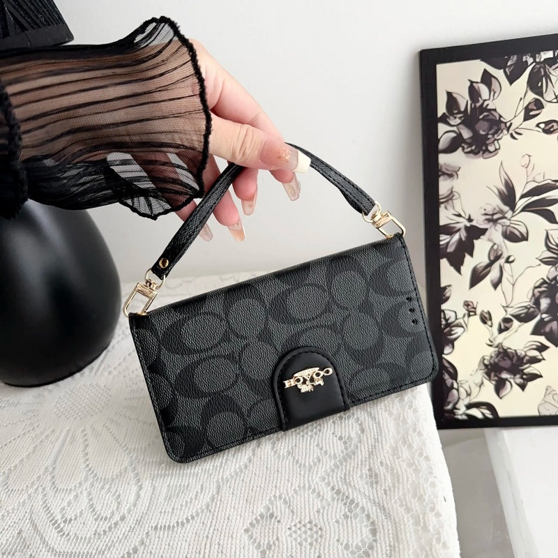 Leather Flip iPhone Case  With Card Holder