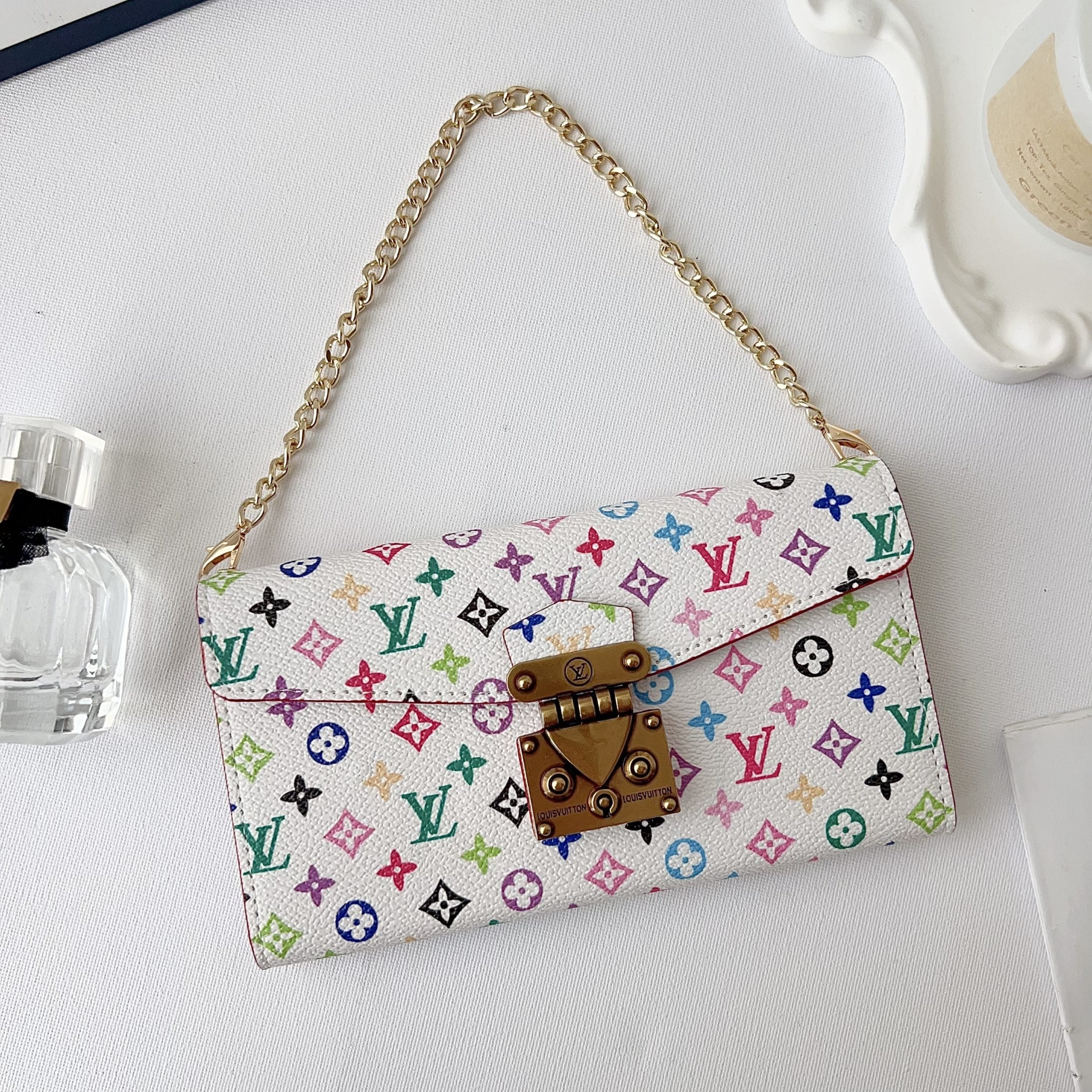 Multicolor Style Crossbody Case Wallet iPhone Case