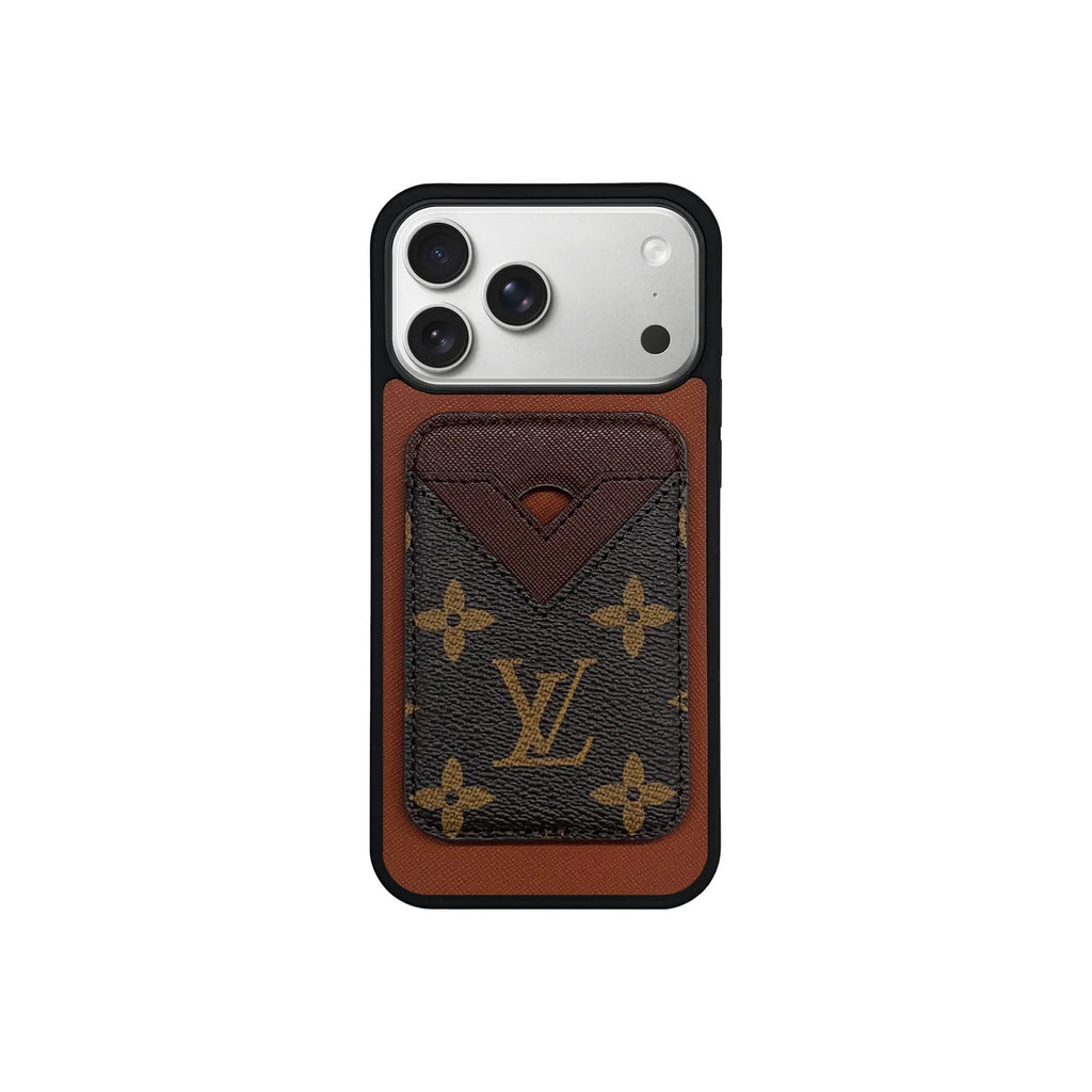 Retro Coffee Card Pocket iPhone Case