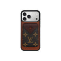 Retro Coffee Card Pocket iPhone Case