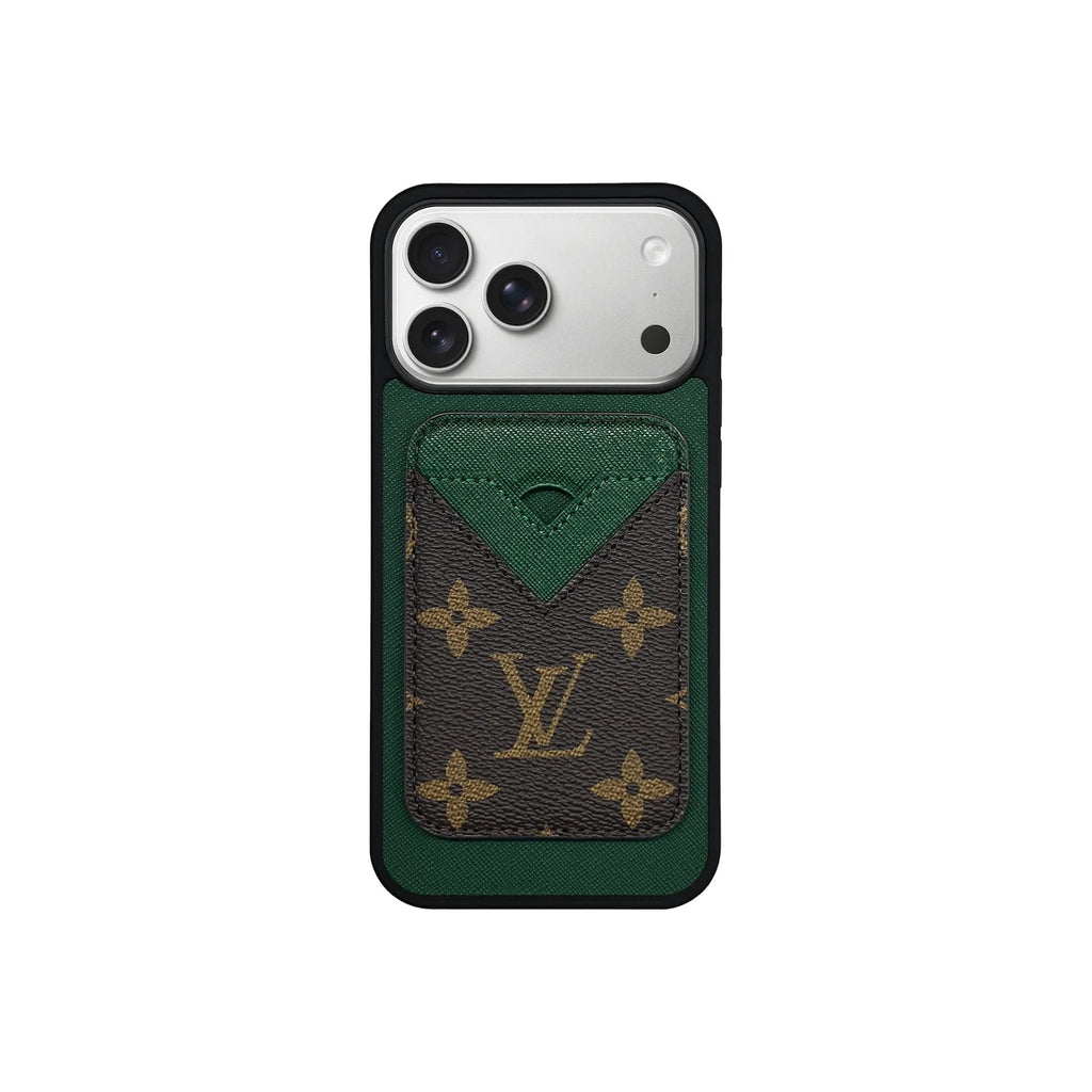 Retro Green Card Pocket iPhone Case
