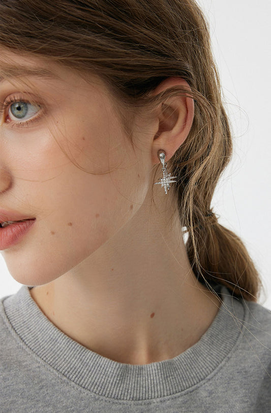 Elegant Starburst Drop Earrings