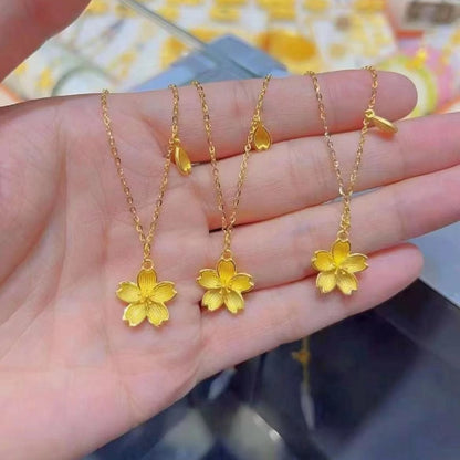 Simple Cherry Blossom Necklace