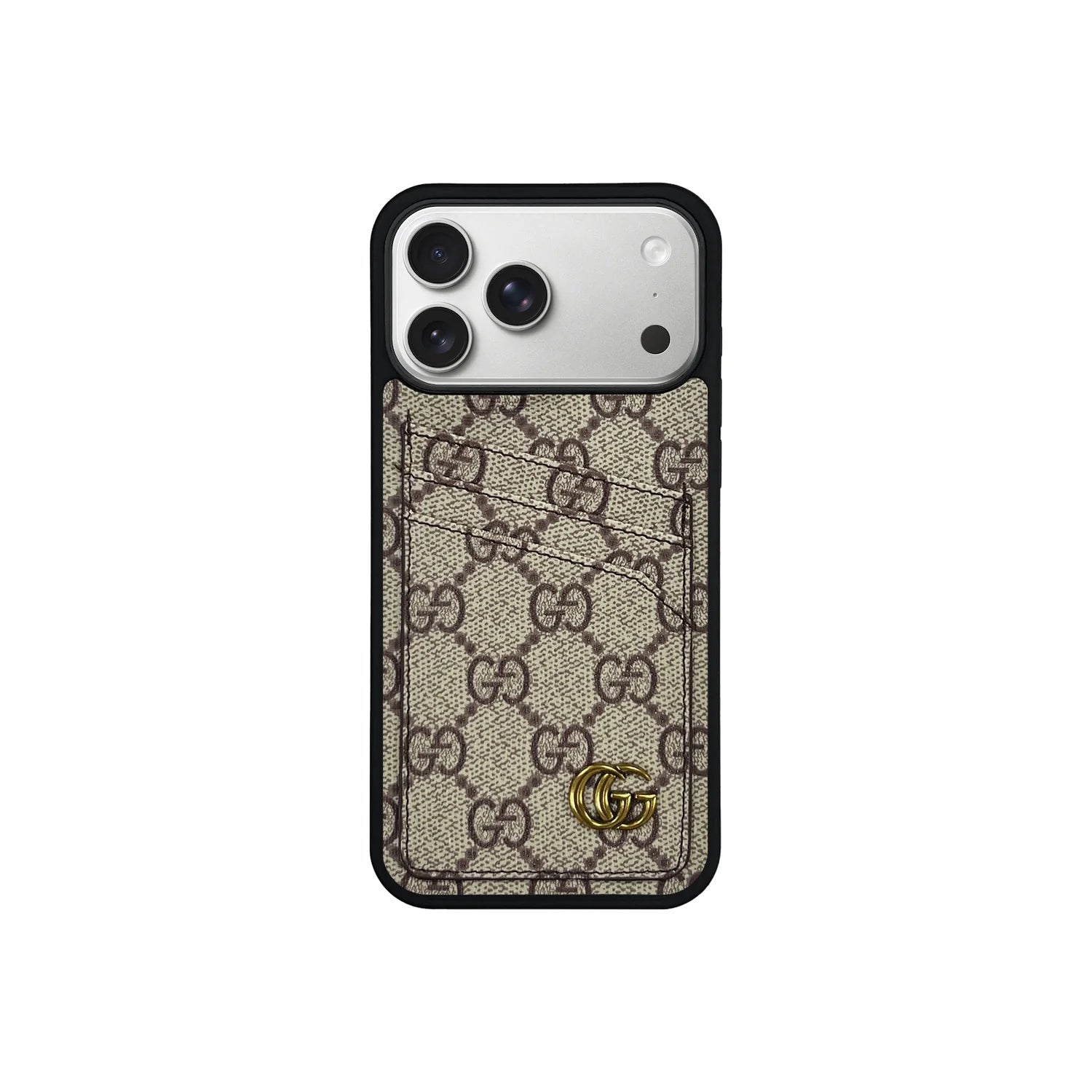 GG Monogram Cardholder Fully Covered iPhone Case