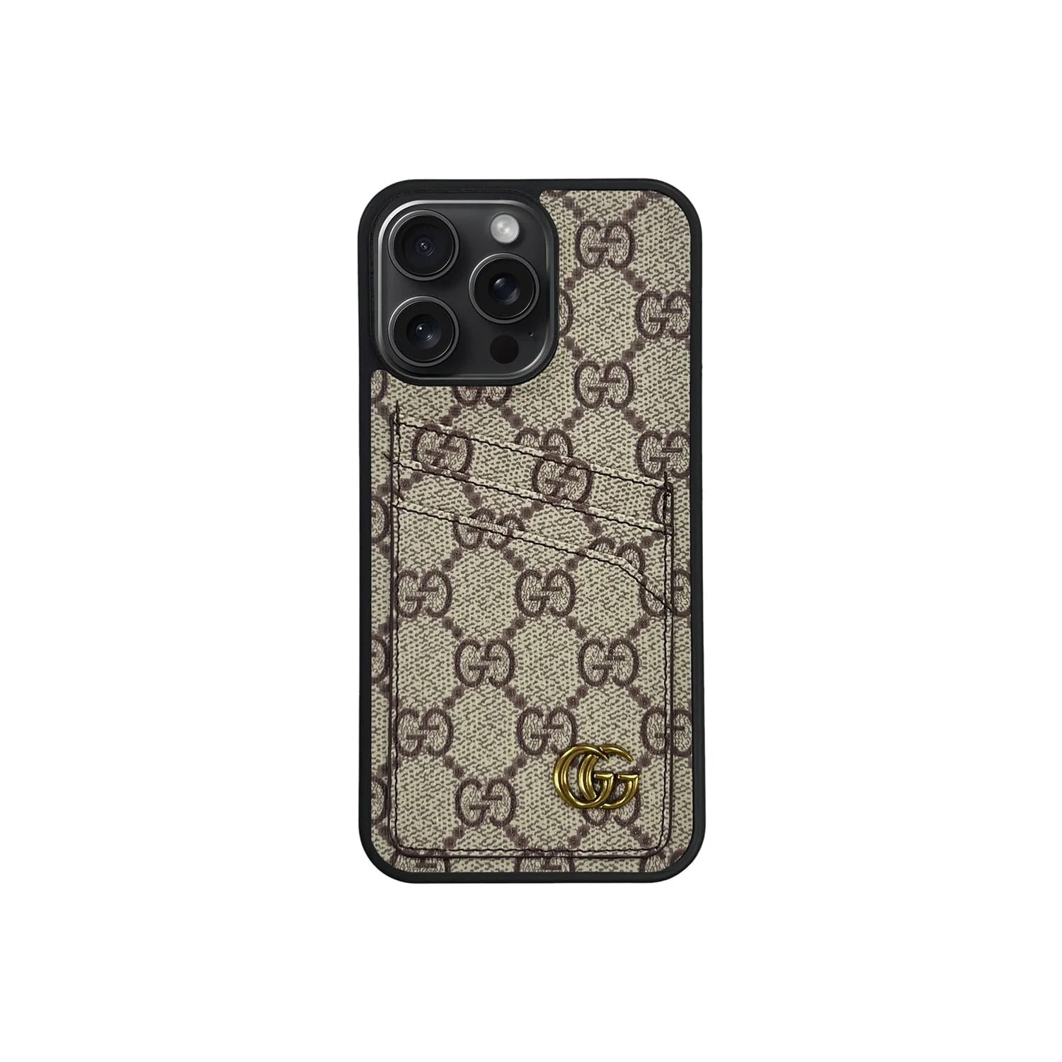 GG Monogram Cardholder Fully Covered iPhone Case