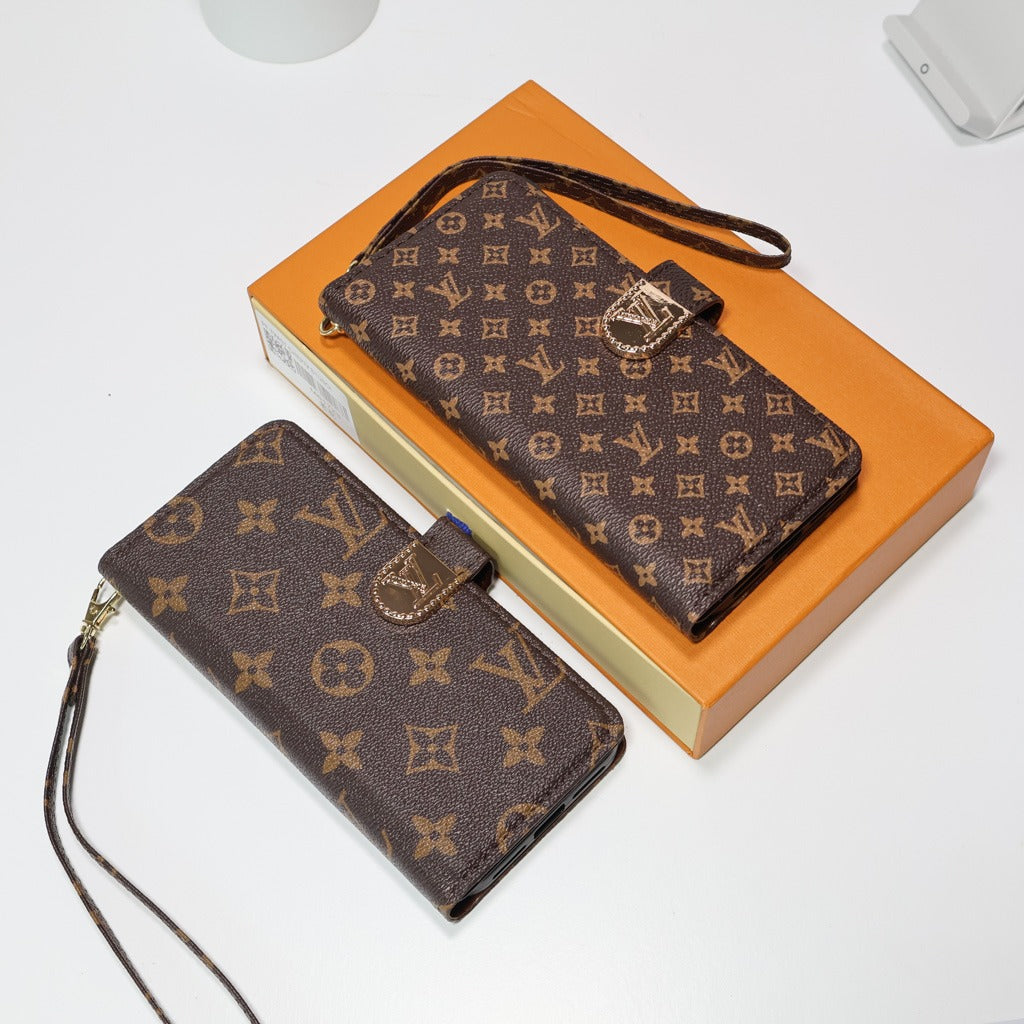 4 Color Zippered Wallet Phone Case for iPhone Series