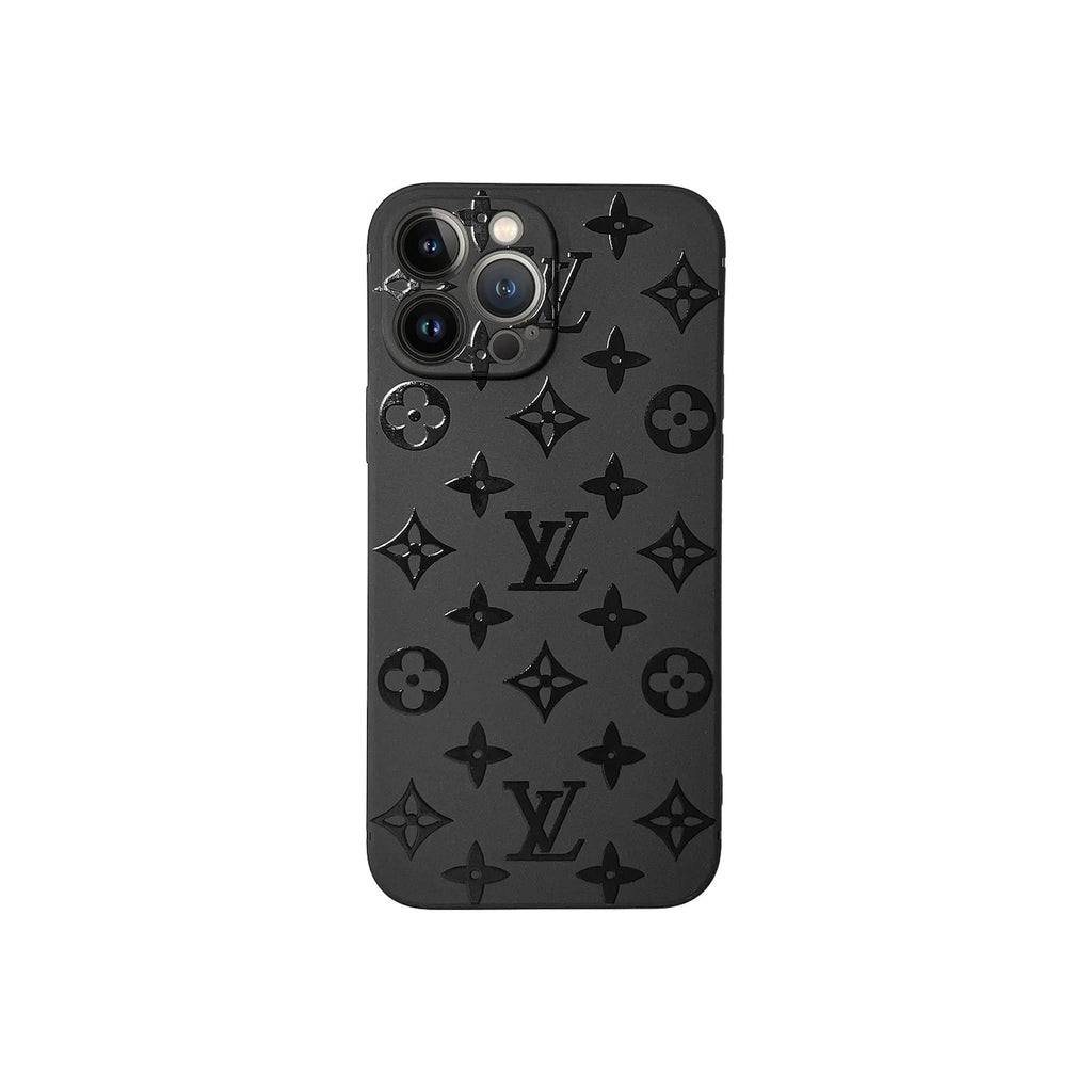 Black Monogram iPhone Case