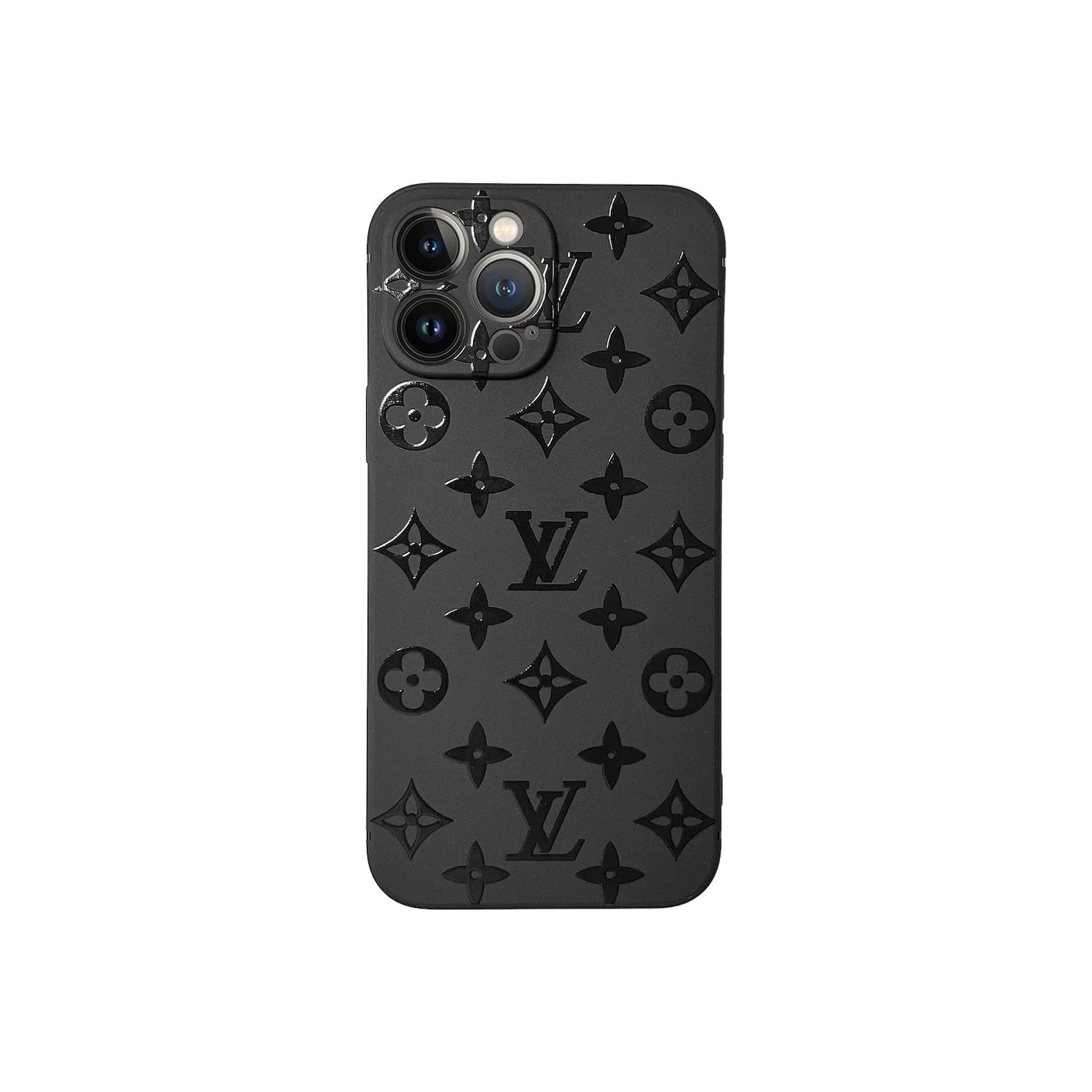 Black Monogram iPhone Case