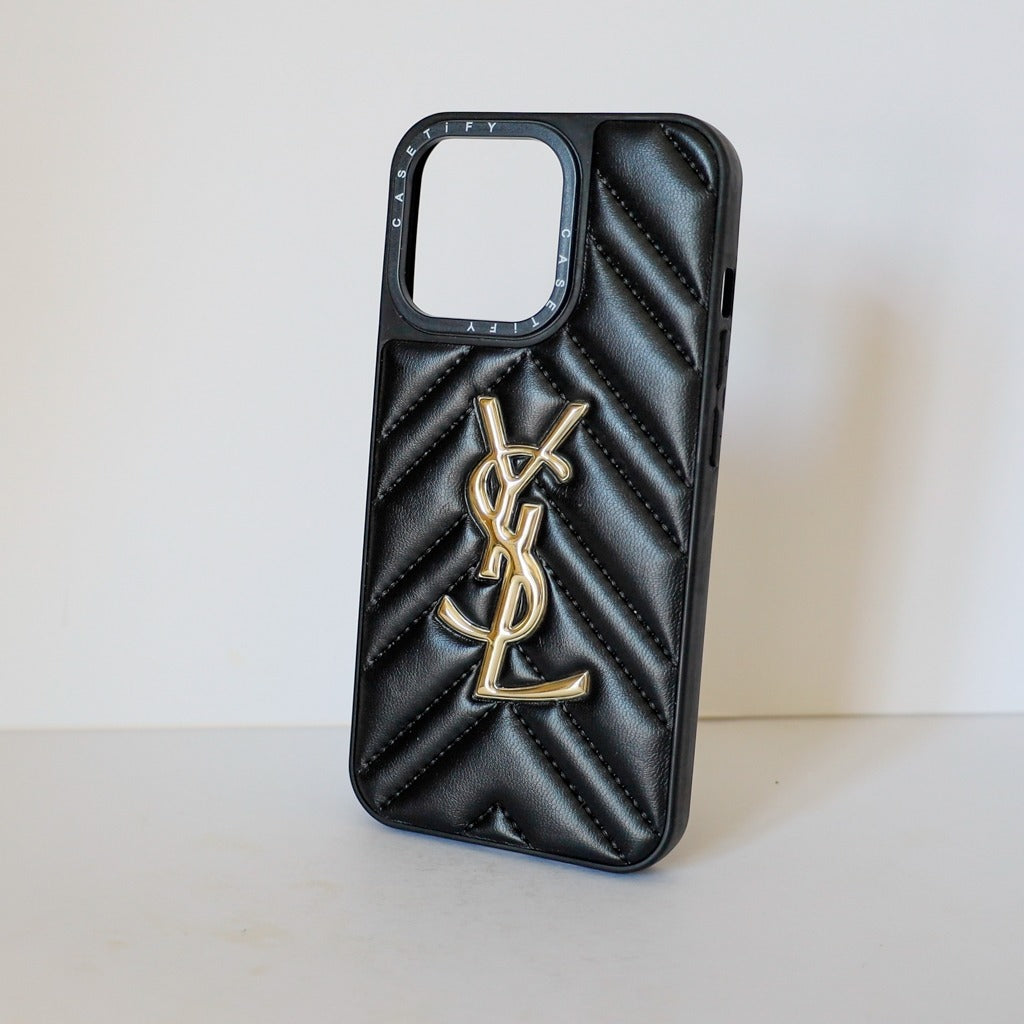 Luxury Quilted Leather iPhone Case