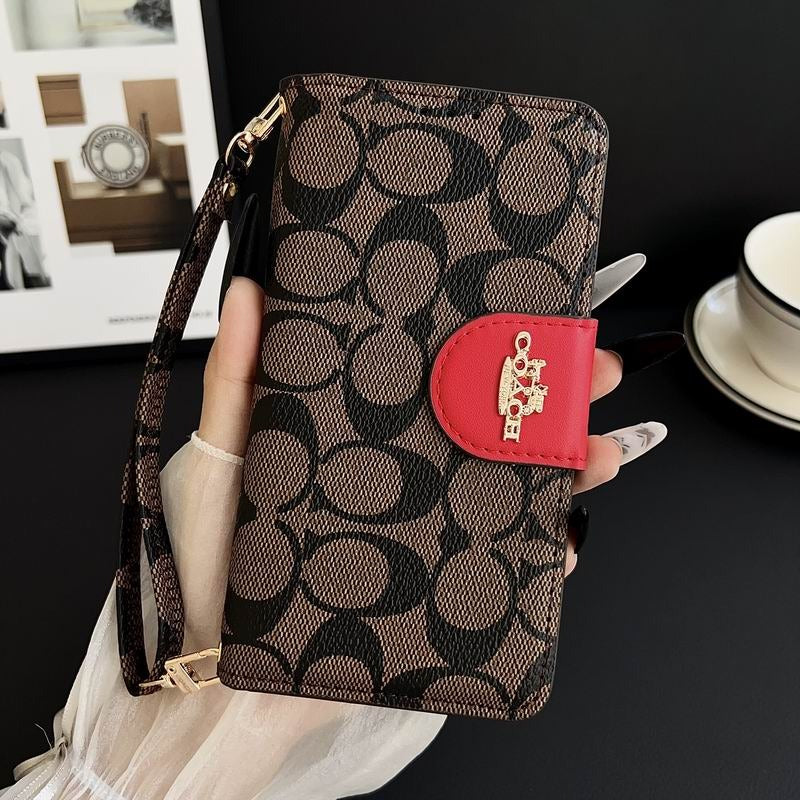 Leather Flip iPhone Case  With Card Holder