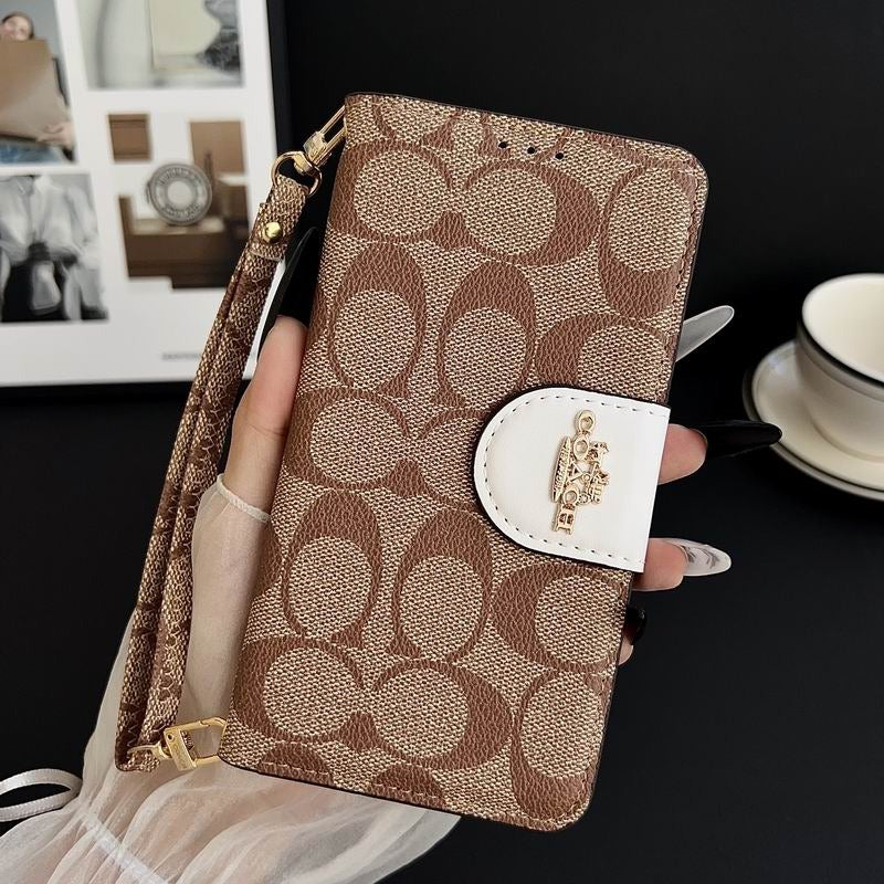 Leather Flip iPhone Case  With Card Holder