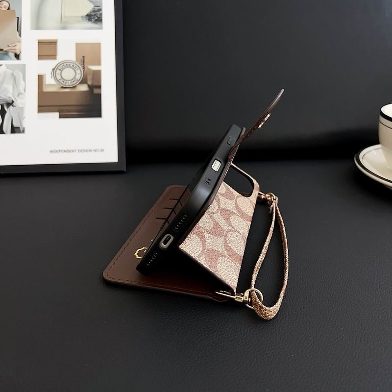 Leather Flip iPhone Case  With Card Holder