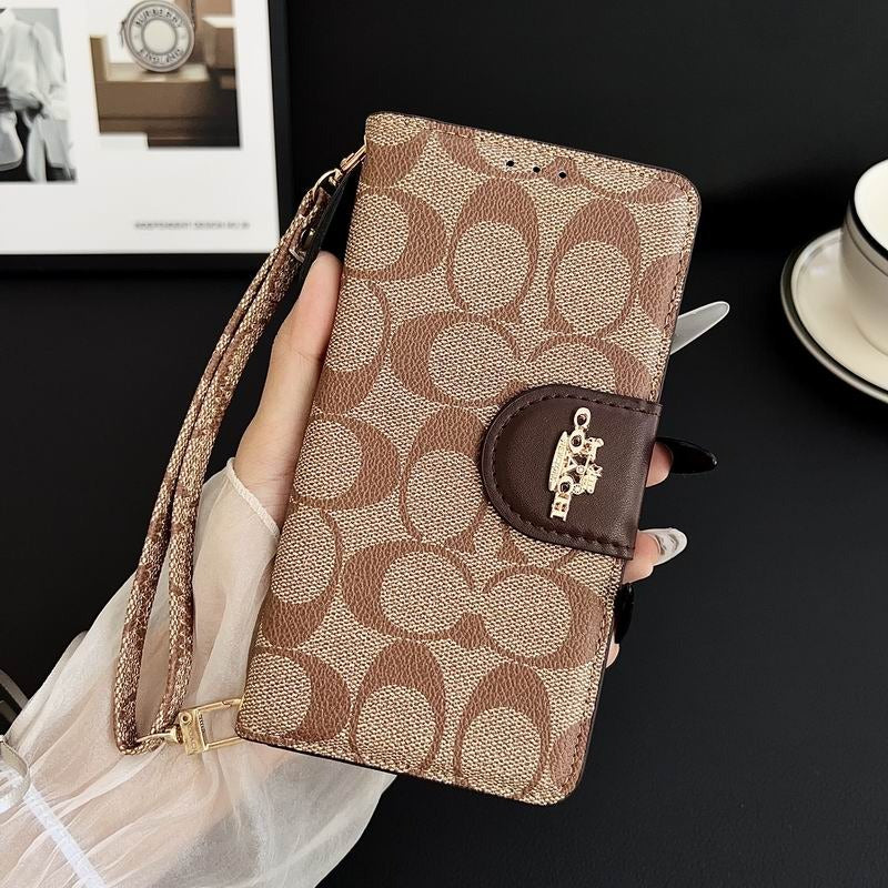 Leather Flip iPhone Case  With Card Holder